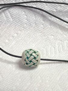 Naked and Afraid TV Show Marble Teal Braid Bead。